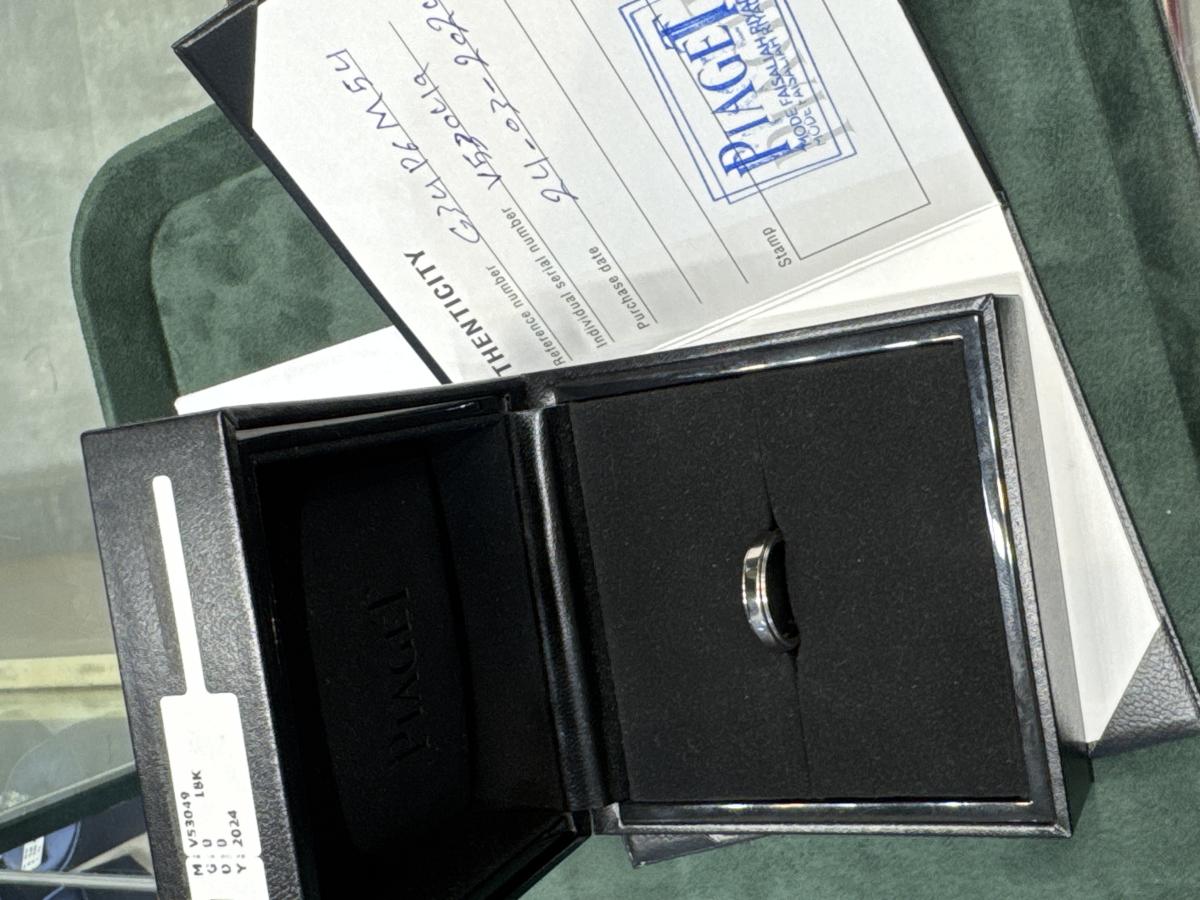 دبلة بياجية ذهب ابيض اصلي V53049