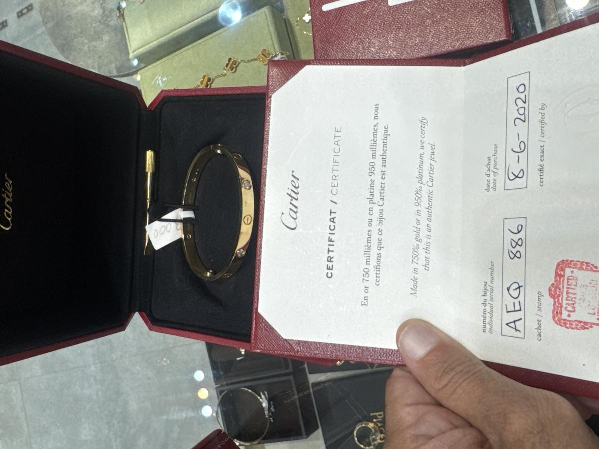 أسواره لوف كارتير الماس ذهب اصفر AEQ886